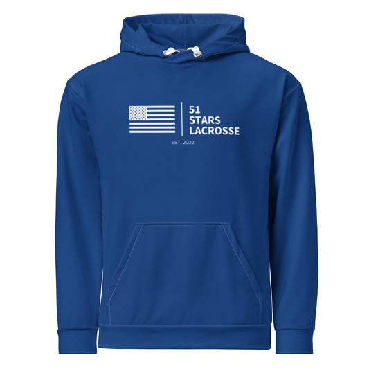 Adult 51 Stars Lacrosse Premium Performance Hoodie