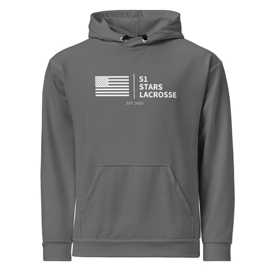 Adult 51 Stars Lacrosse Premium Performance Hoodie