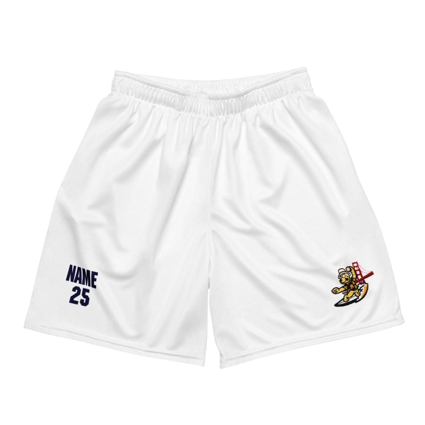 Personalizable - Adult YouthGold Performance Mesh Shorts