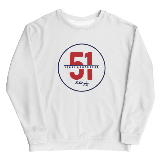 Adult 51 Stars Lacrosse Crewneck Sweatshirt