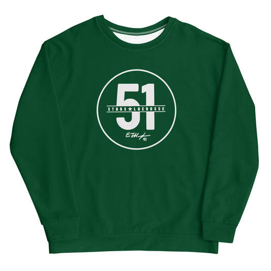 Adult 51 Stars Lacrosse Crewneck Sweatshirt