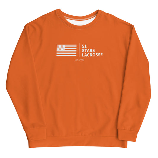 Adult 51 Stars Lacrosse Crewneck Sweatshirt