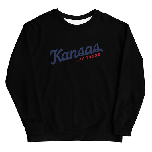 Adult KU Club Lacrosse Performance Crewneck