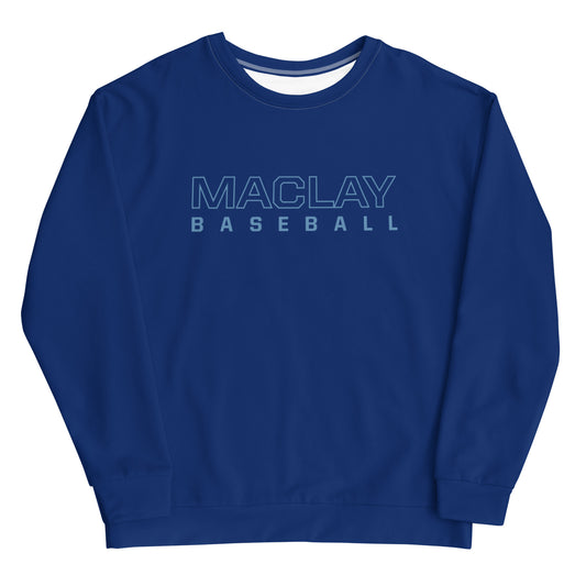 Adult Maclay Baseball Performance Crewneck Sweatshirt
