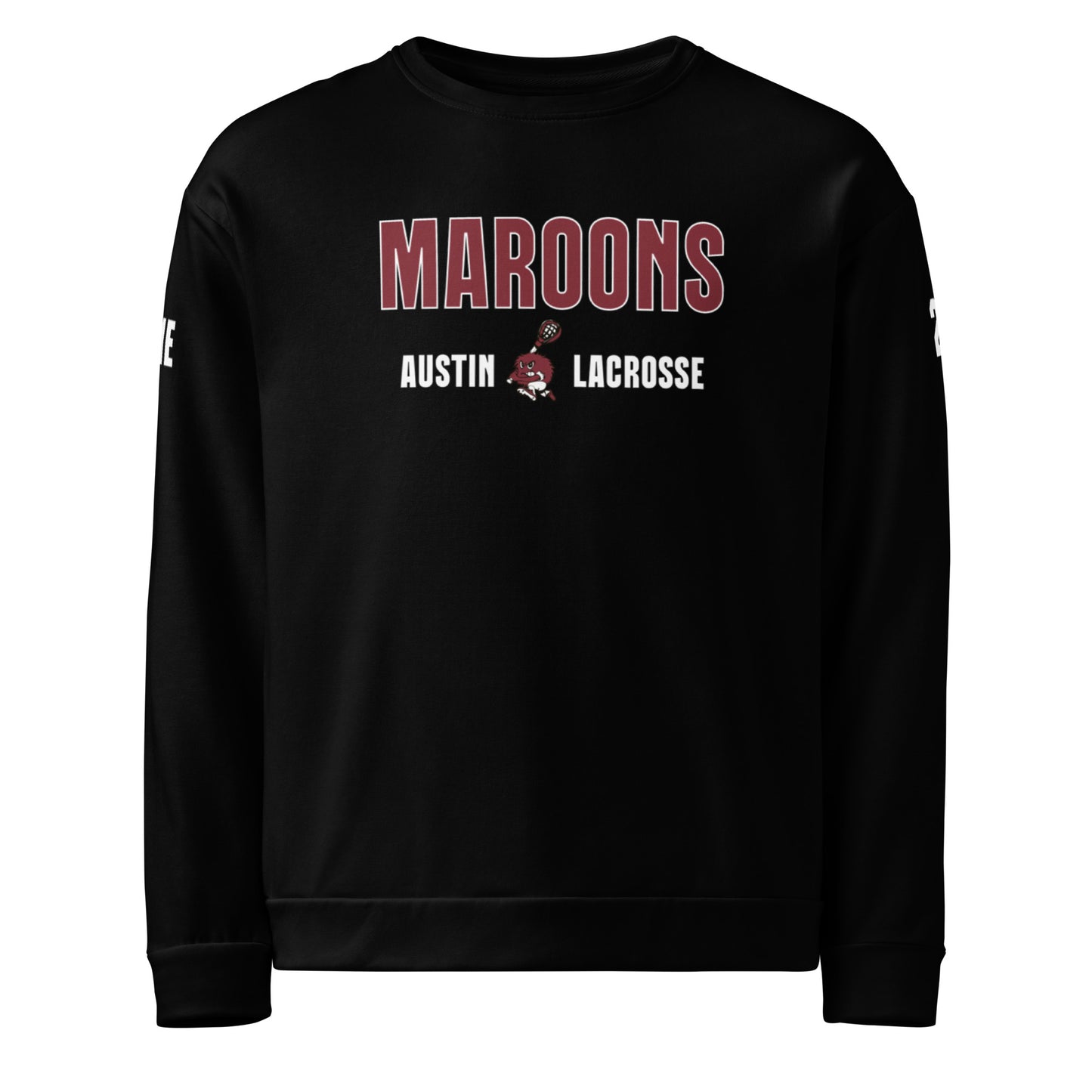 Personalizable - Adult Austin Lacrosse Performance Crewneck Sweatshirt