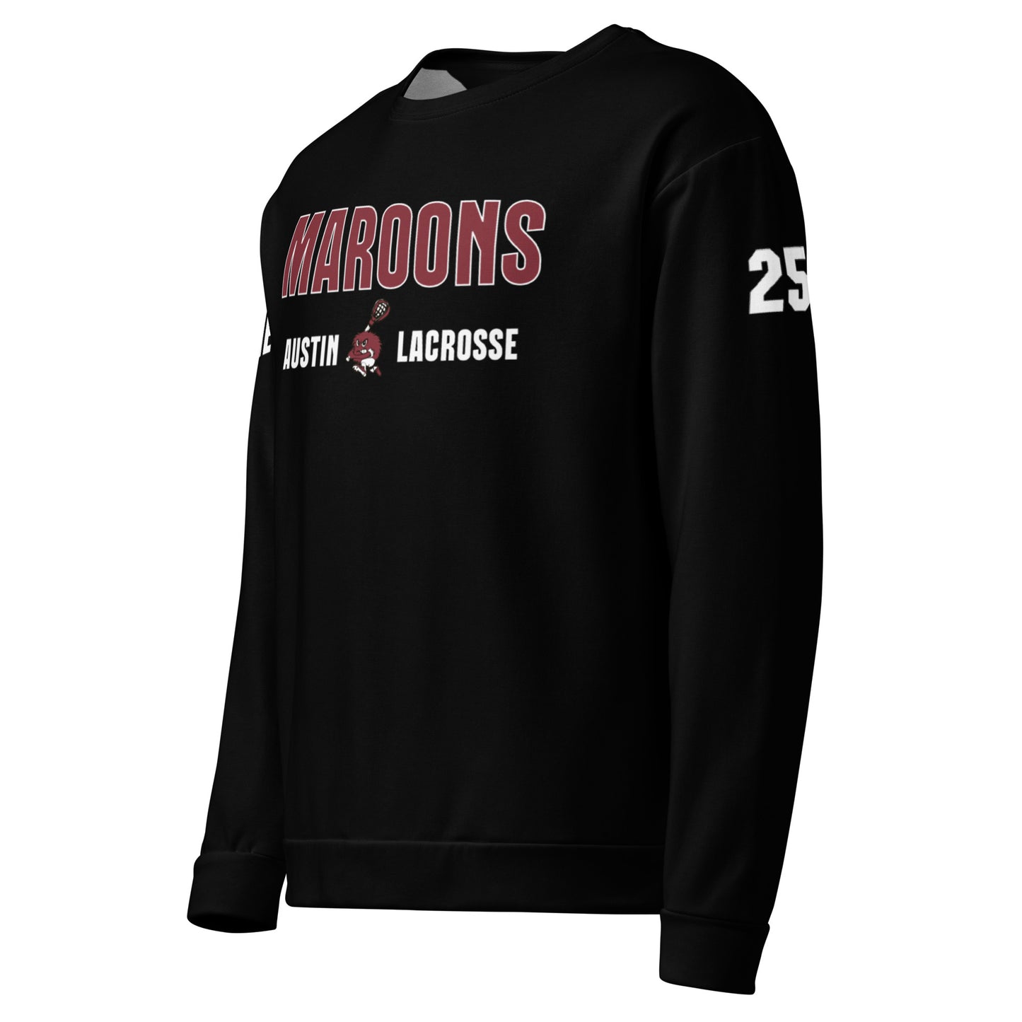 Personalizable - Adult Austin Lacrosse Performance Crewneck Sweatshirt