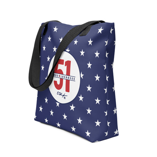 51 Stars Lacrosse Tote Bag