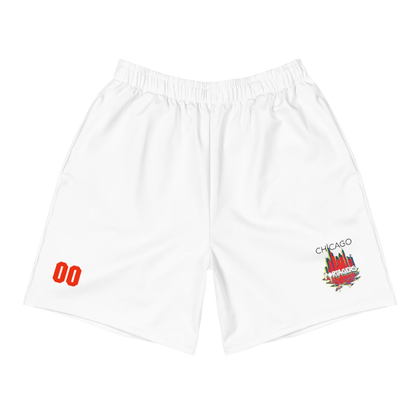 Personalizable - Adult Chicago Portagers Pocketed Athletic Shorts