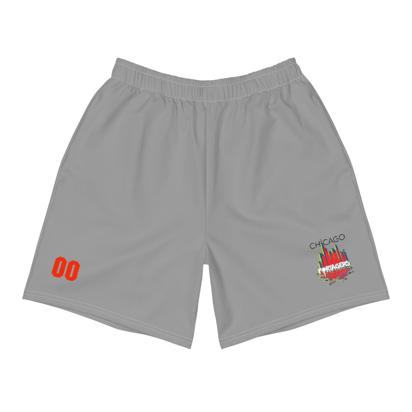 Personalizable - Adult Chicago Portagers Pocketed Athletic Shorts
