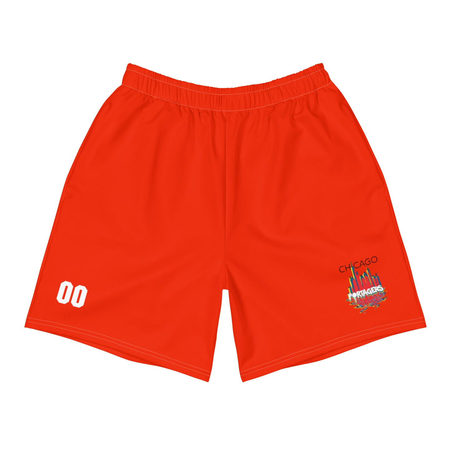 Personalizable - Adult Chicago Portagers Pocketed Athletic Shorts
