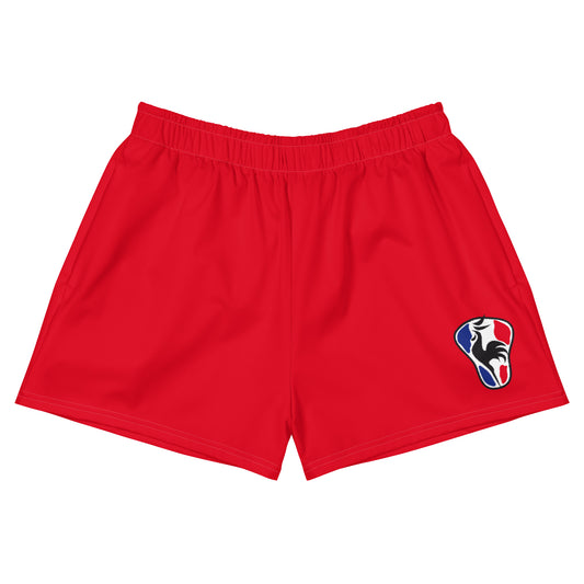 Women's France Lacrosse Pocketed Athletic Shorts
