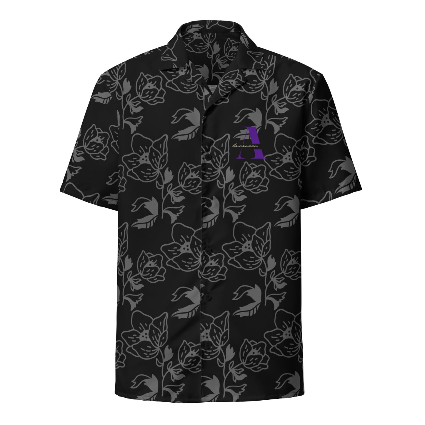 Adult Amsterdam Lacrosse Booster Short Sleeve Button Down Shirt