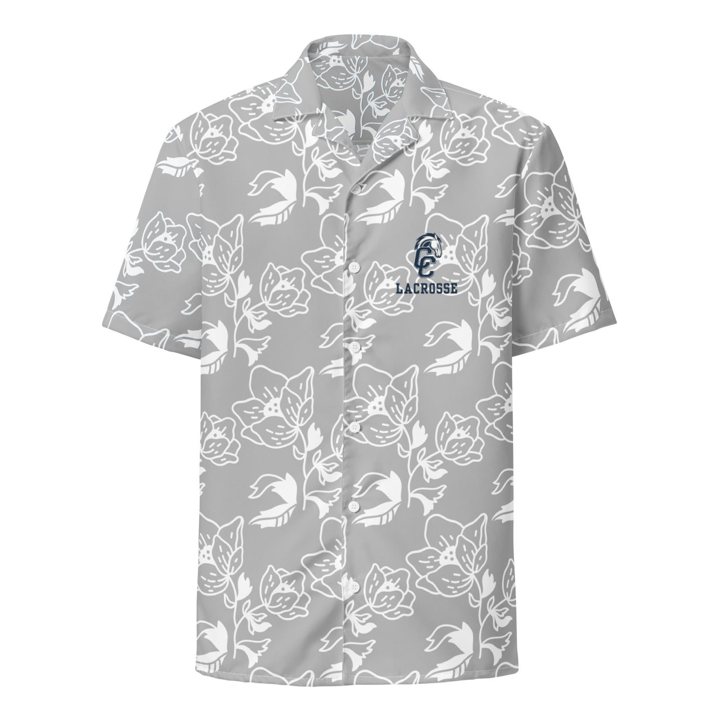 Adult Corner Canyon Youth Lacrosse Short Sleeve Button Down Shirt