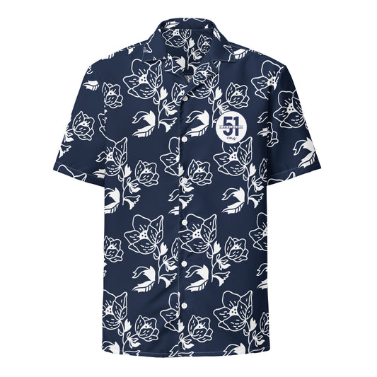 Adult 51 Stars Lacrosse Short Sleeve Button Down