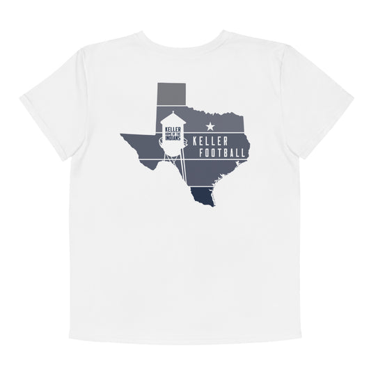 Youth Keller Football Premium Athletic T-Shirt | Water Tower