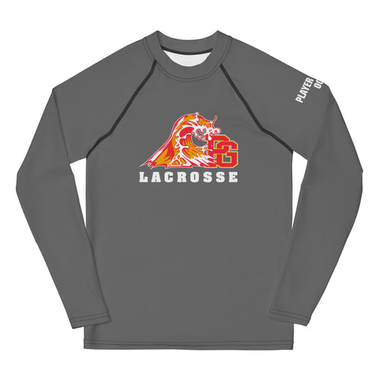 Youth Pacific Grove High School Lacrosse Compression Shirt - Personalized