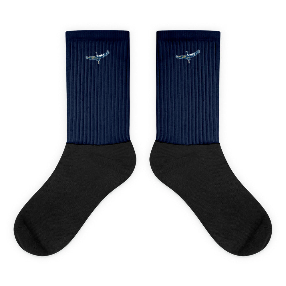 Blue Heron Lacrosse Athletic Crew Socks