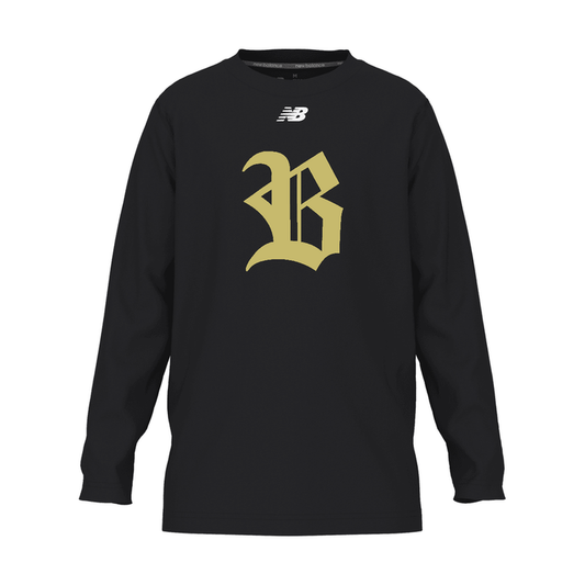 Youth Blacksox Activate Long Sleeve Tech T-Shirt — Youth Swag Pack - Black