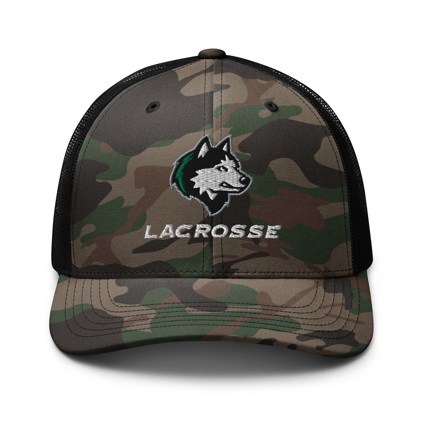 NHS Lacrosse Camouflage Trucker Hat