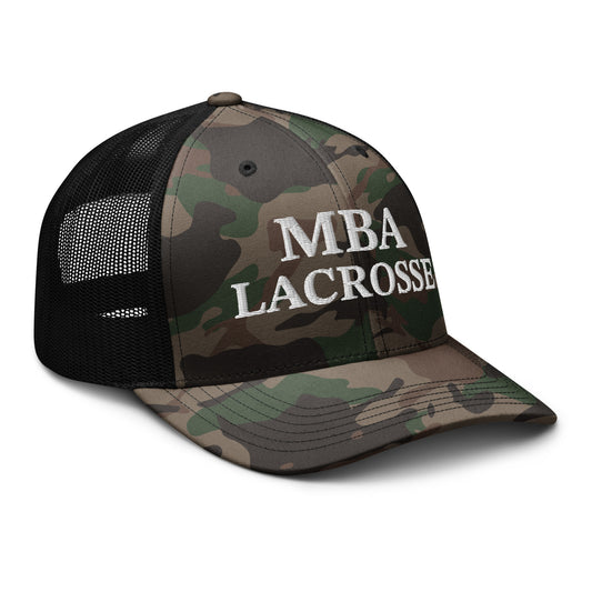 MBA Lacrosse Camouflage Trucker Hat