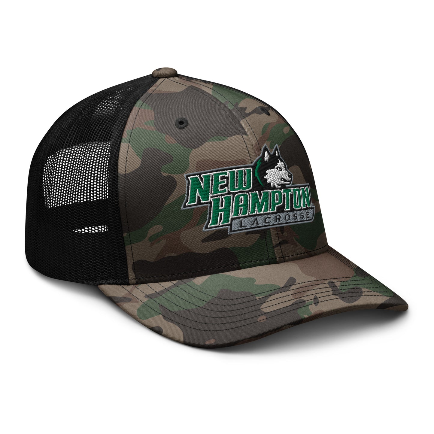 NHS Lacrosse Camouflage Trucker Hat