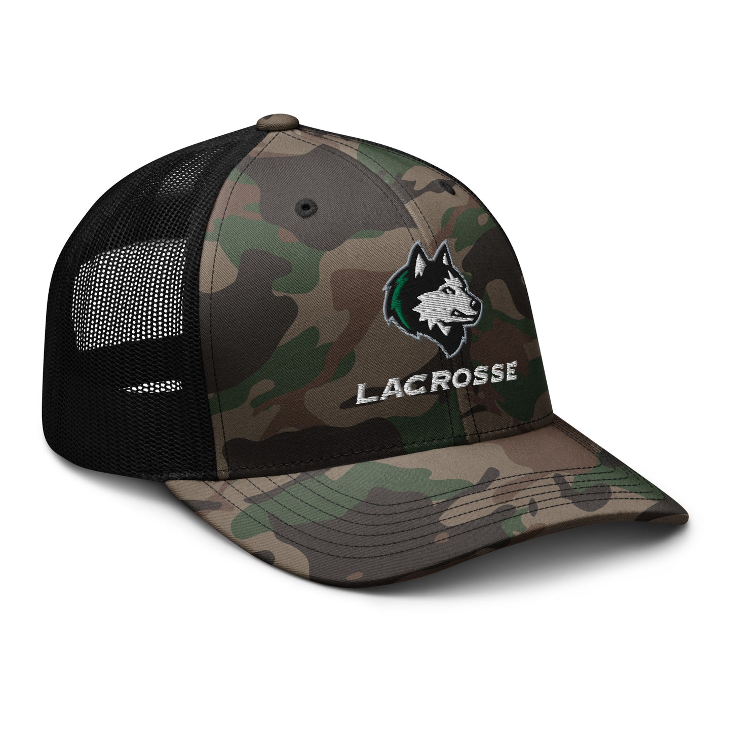 NHS Lacrosse Camouflage Trucker Hat