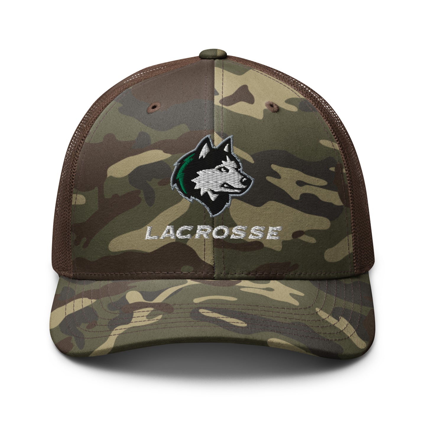 NHS Lacrosse Camouflage Trucker Hat