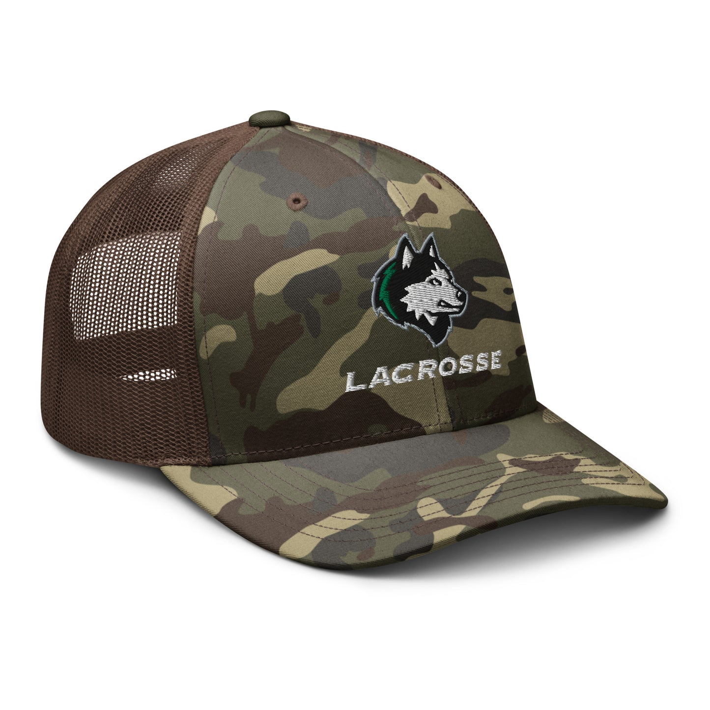 NHS Lacrosse Camouflage Trucker Hat