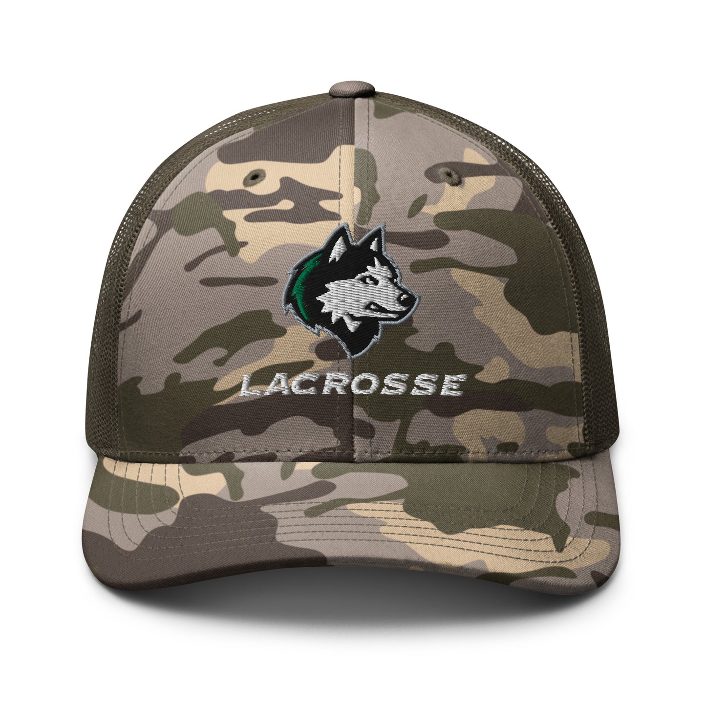 NHS Lacrosse Camouflage Trucker Hat