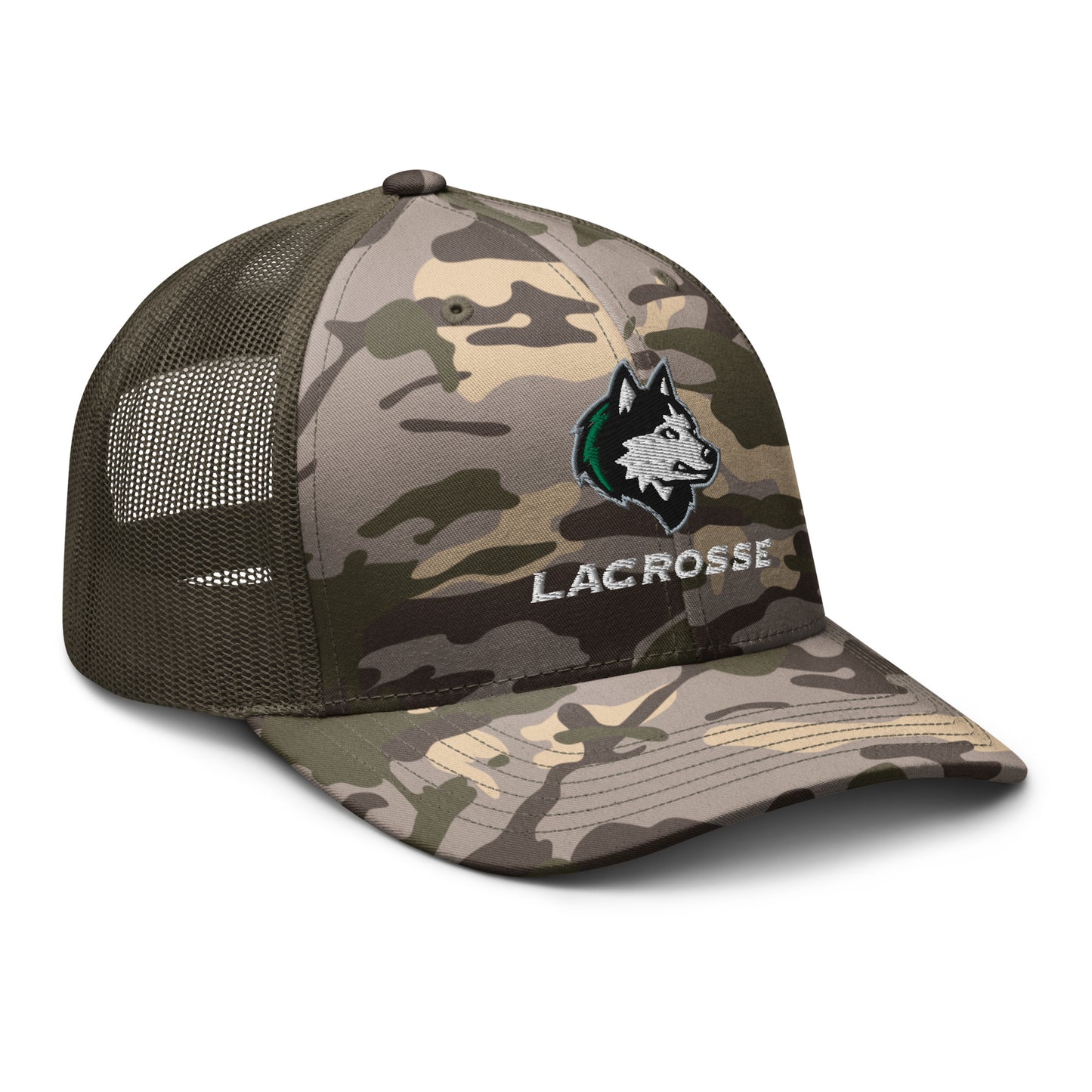 NHS Lacrosse Camouflage Trucker Hat
