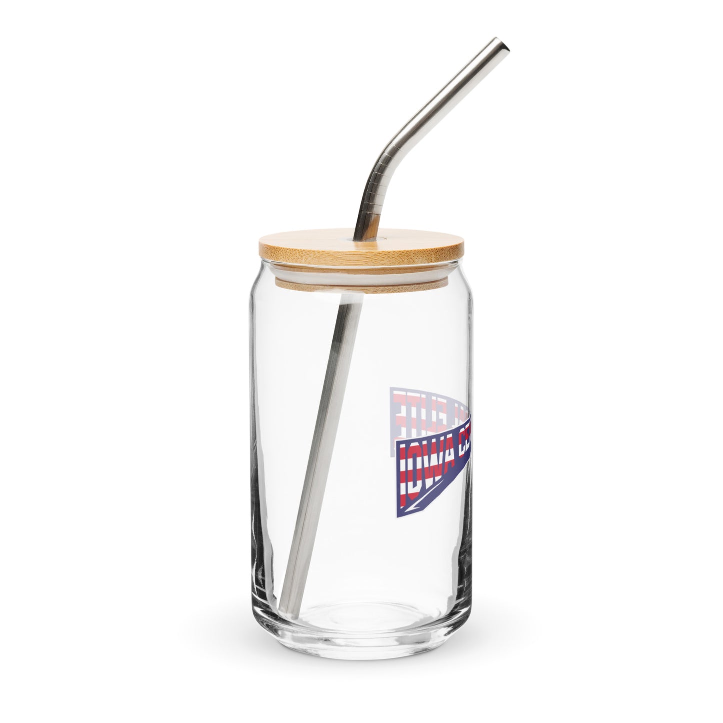 ICE LAX Can-Shaped Glass w/ Lid & Straw (16 oz)
