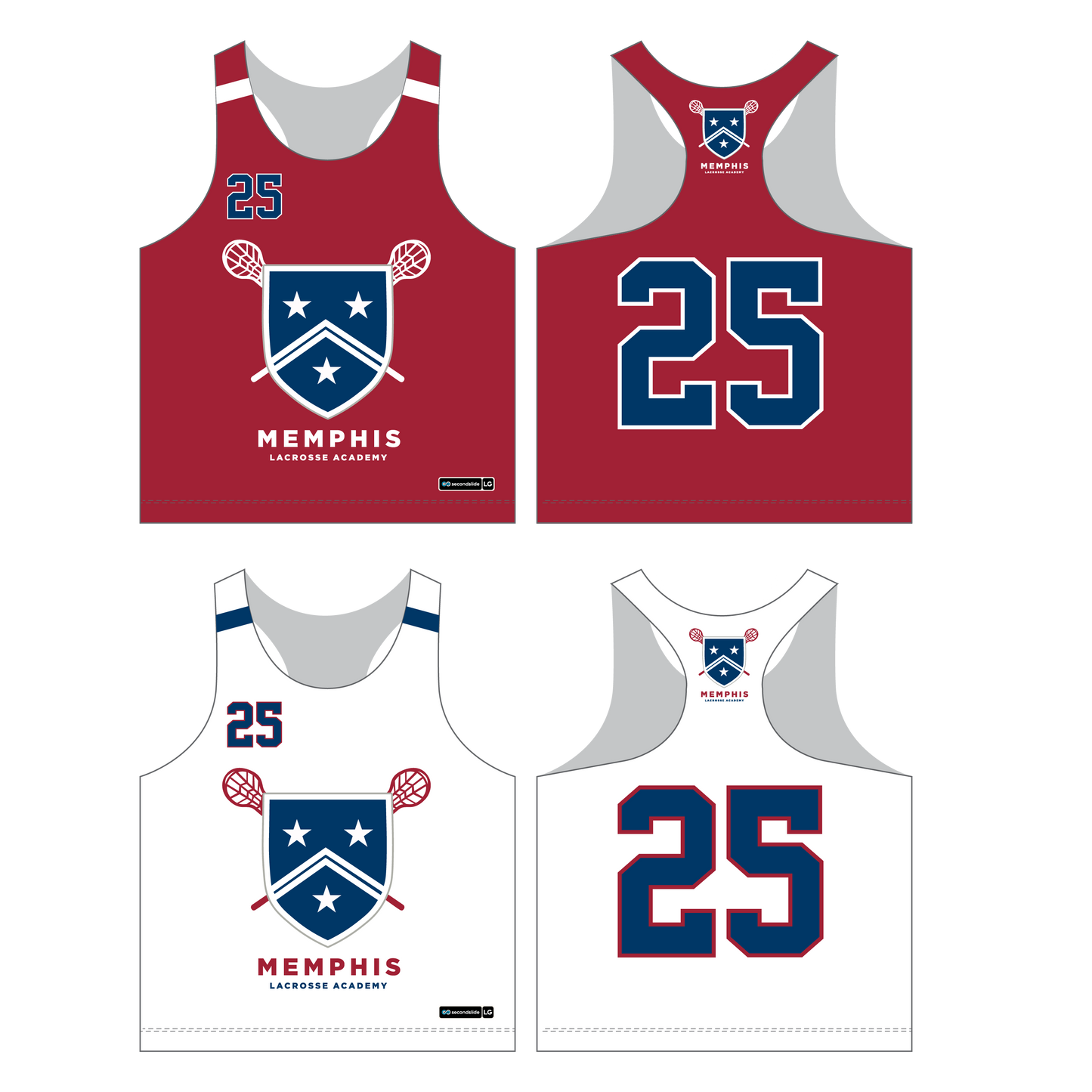 Memphis Lacrosse Academy Lacrosse Pinnie - Girls