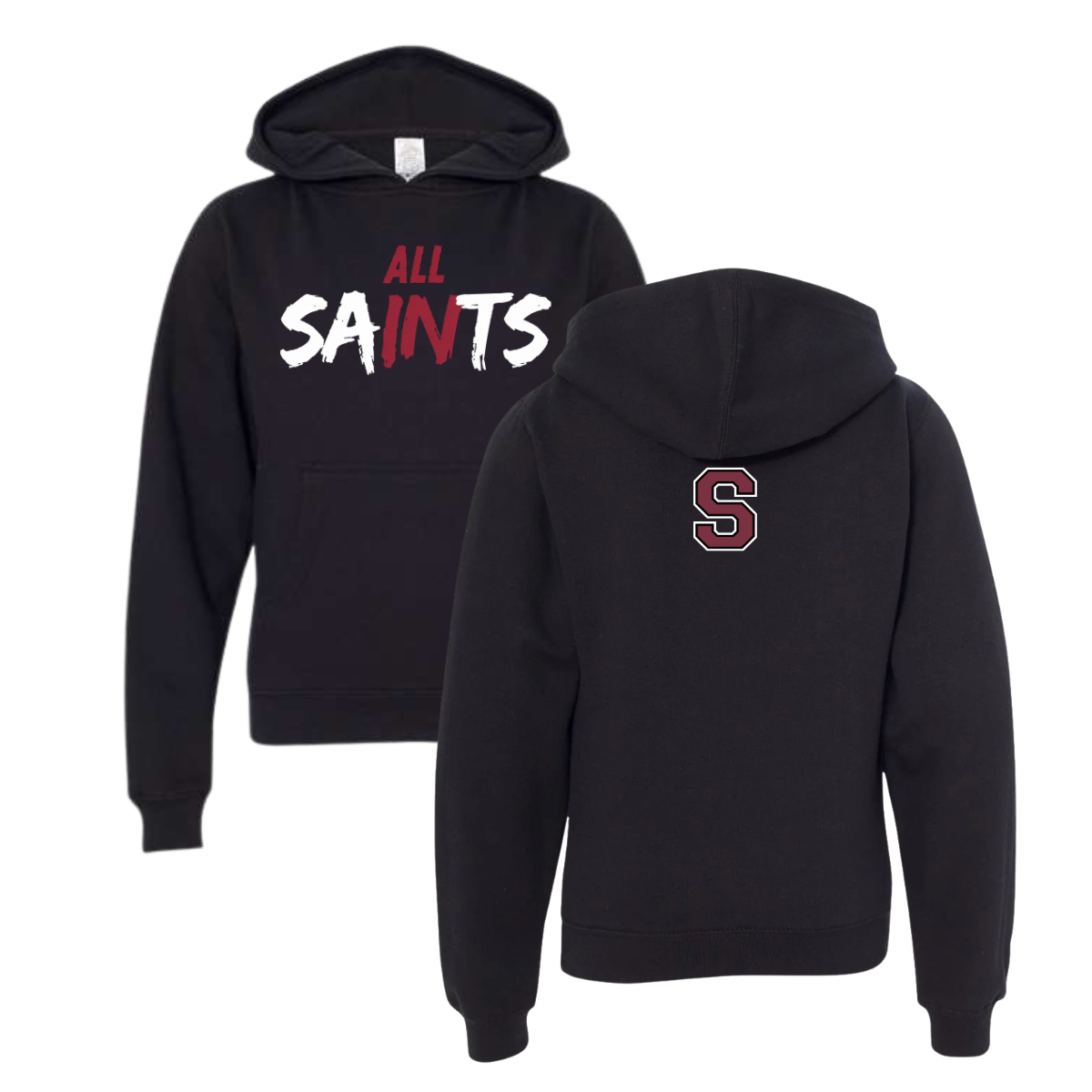 All Saints Hoodie — Youth Black