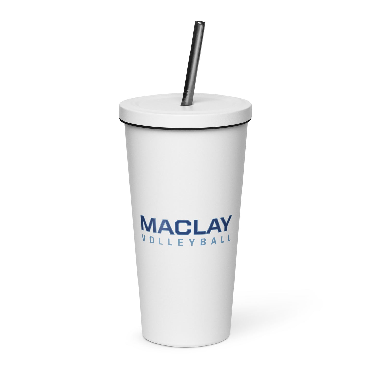 Maclay Insulated tumbler with a straw