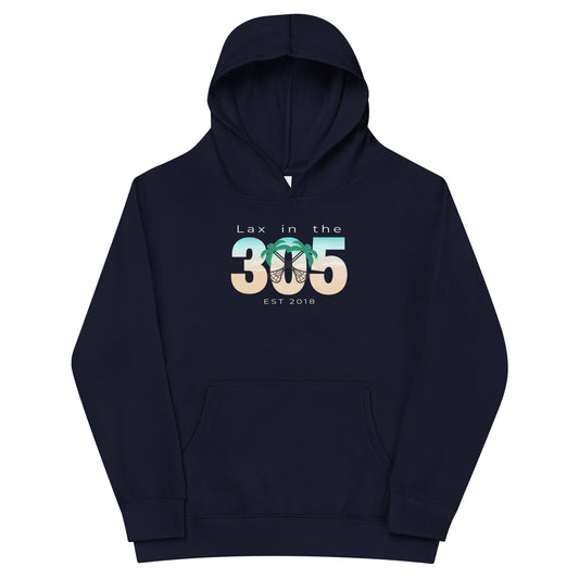 Youth Lax in the 305 Cotton Heritage Hoodie
