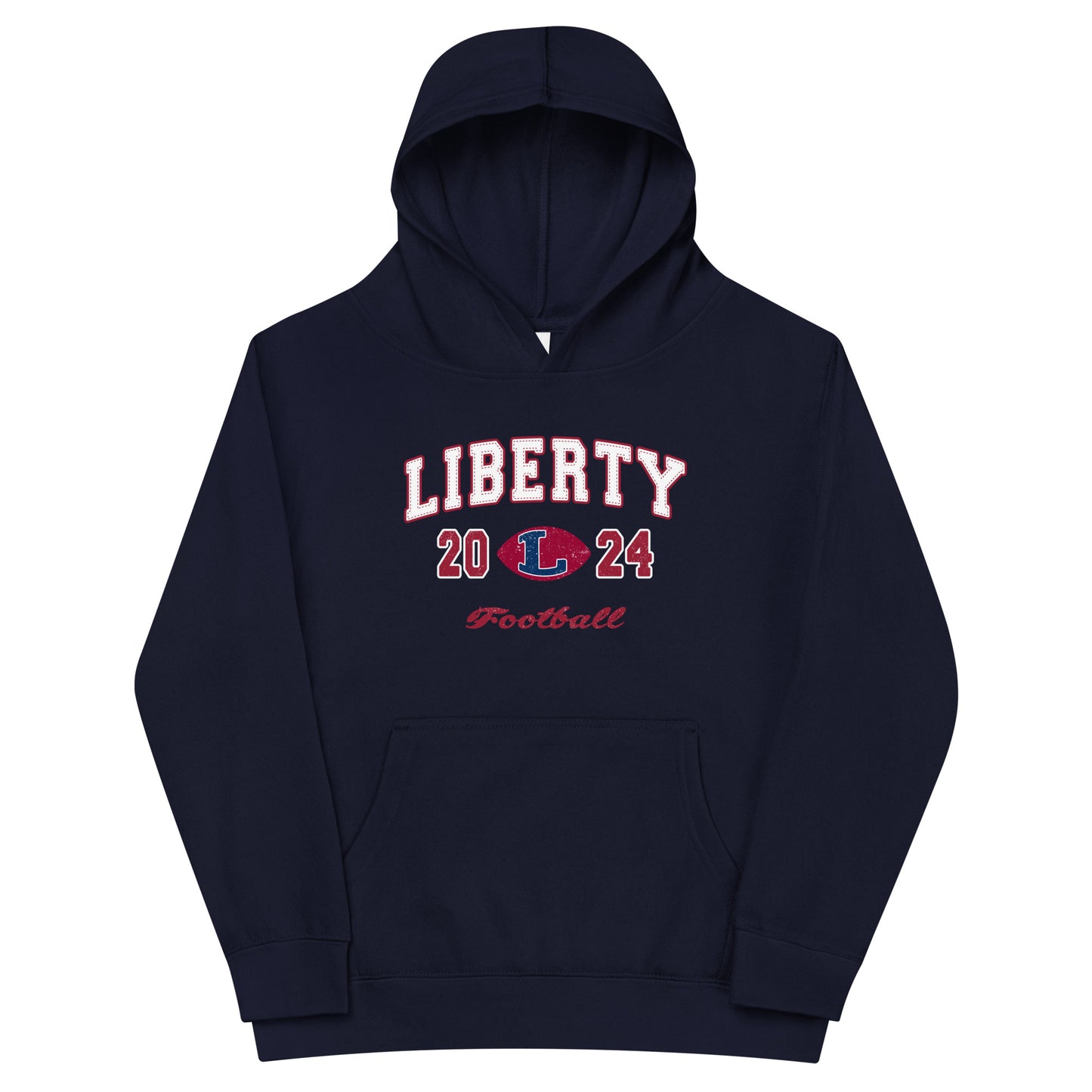Youth Liberty Football Cotton Heritage Hoodie