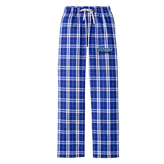 Women's Titans Lacrosse District Flannel Plaid Pant