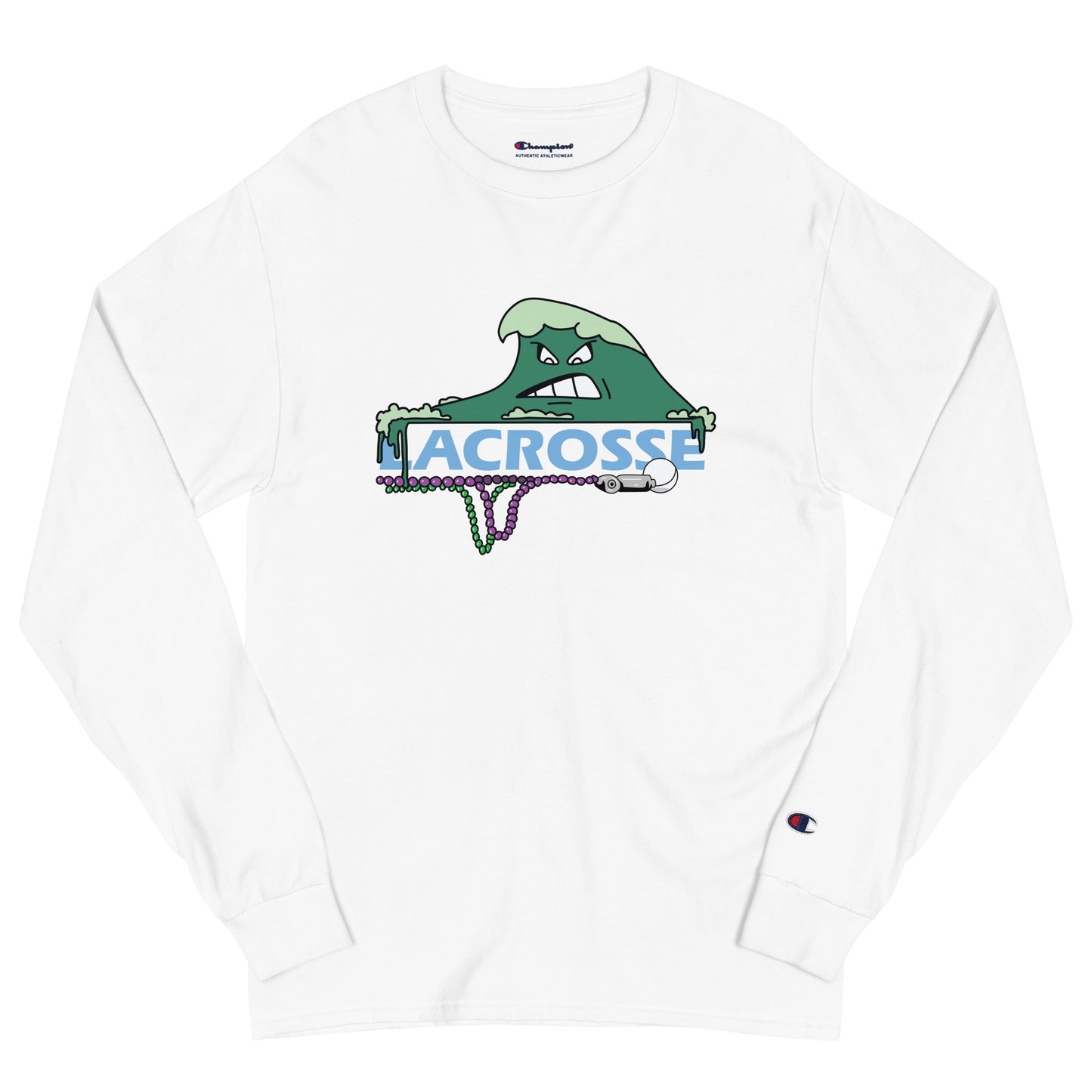 Adult Tulane Lacrosse Champion Long Sleeve Shirt