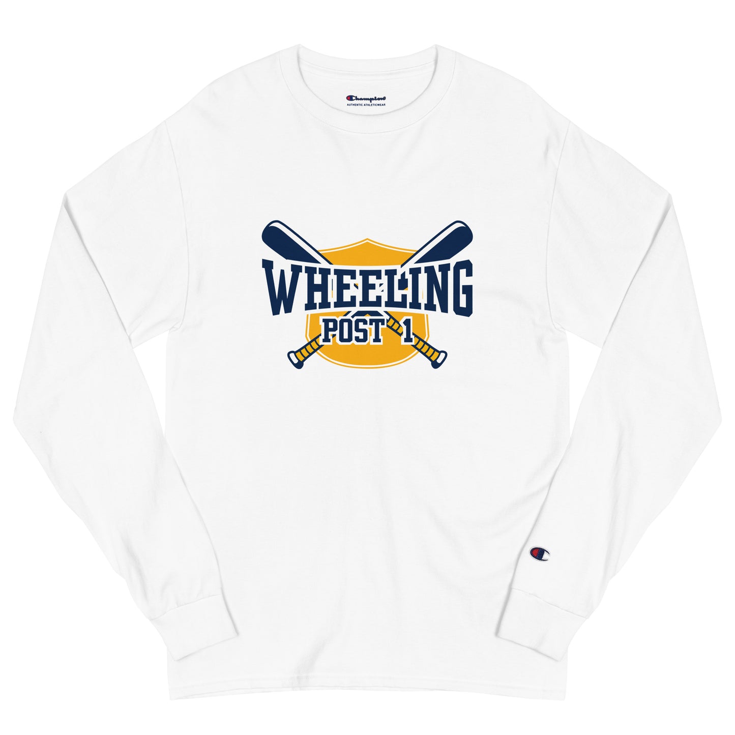 Adult Wheeling Post 1 Champion Long Sleeve Shirt