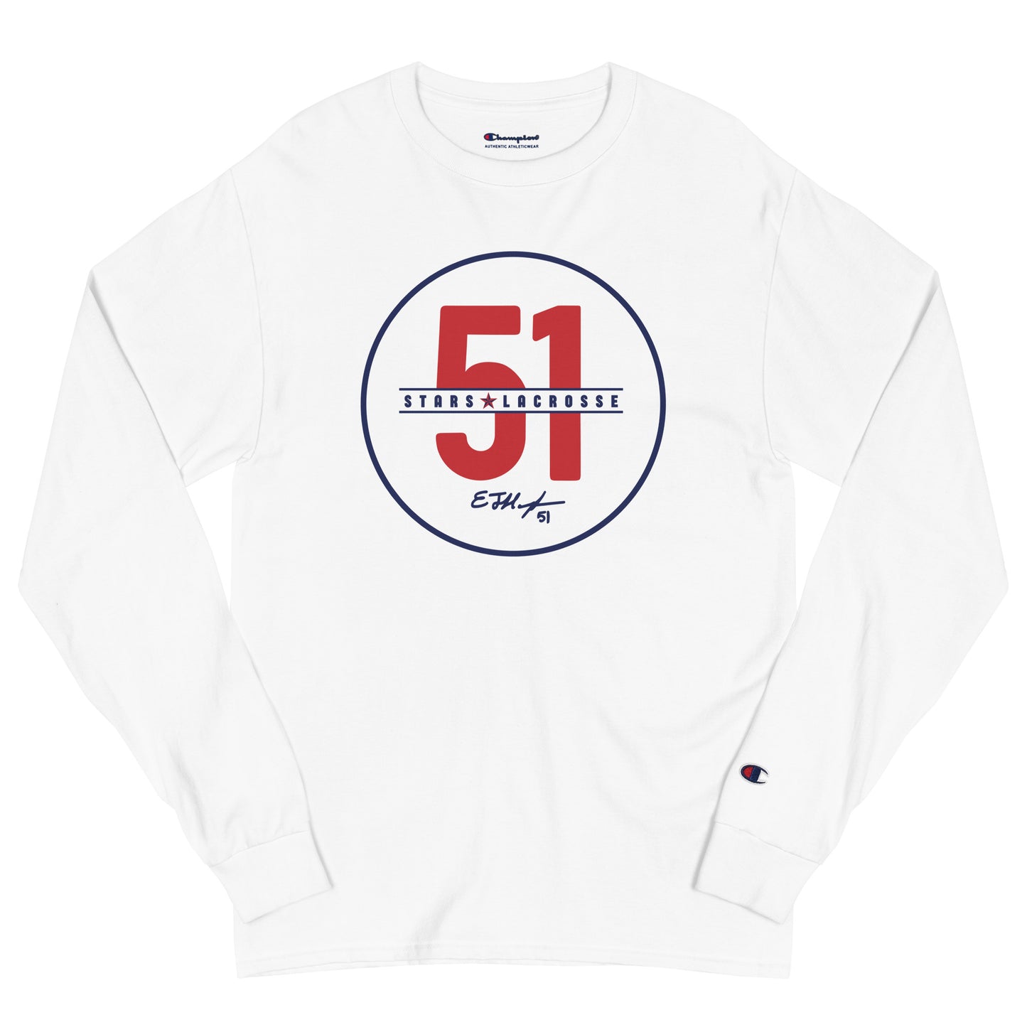 Adult 51 Stars Lacrosse Champion Long Sleeve Shirt