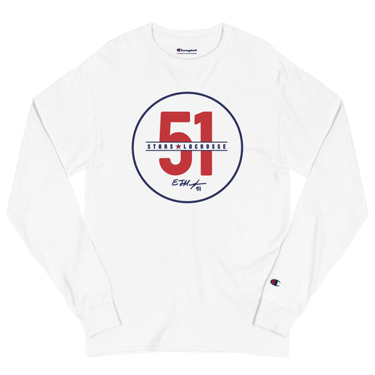 Adult 51 Stars Lacrosse Champion Long Sleeve Shirt