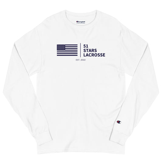 Adult 51 Stars Lacrosse Champion Long Sleeve Shirt