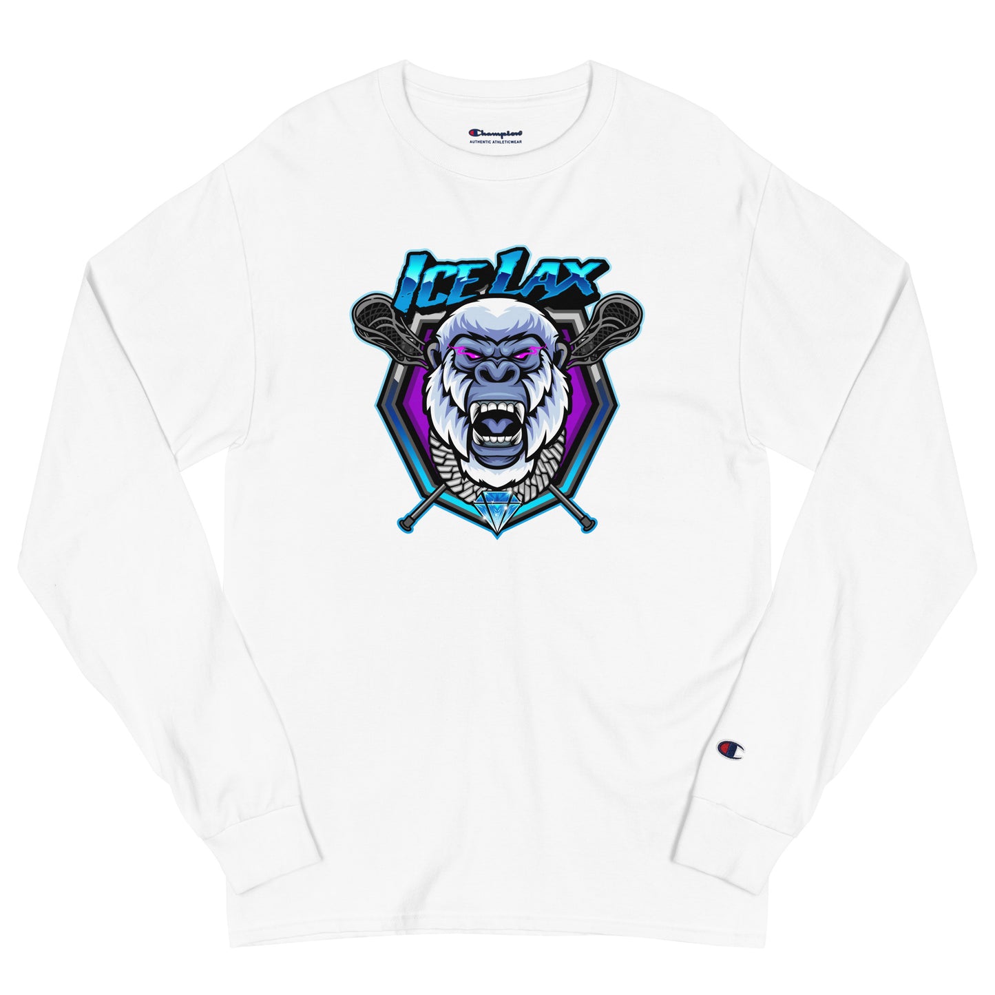Adult ICE LAX Champion Long Sleeve Shirt