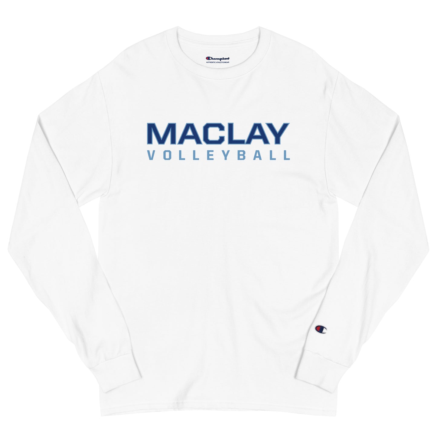 Adult Maclay Volleyball Champion Long Sleeve Shirt