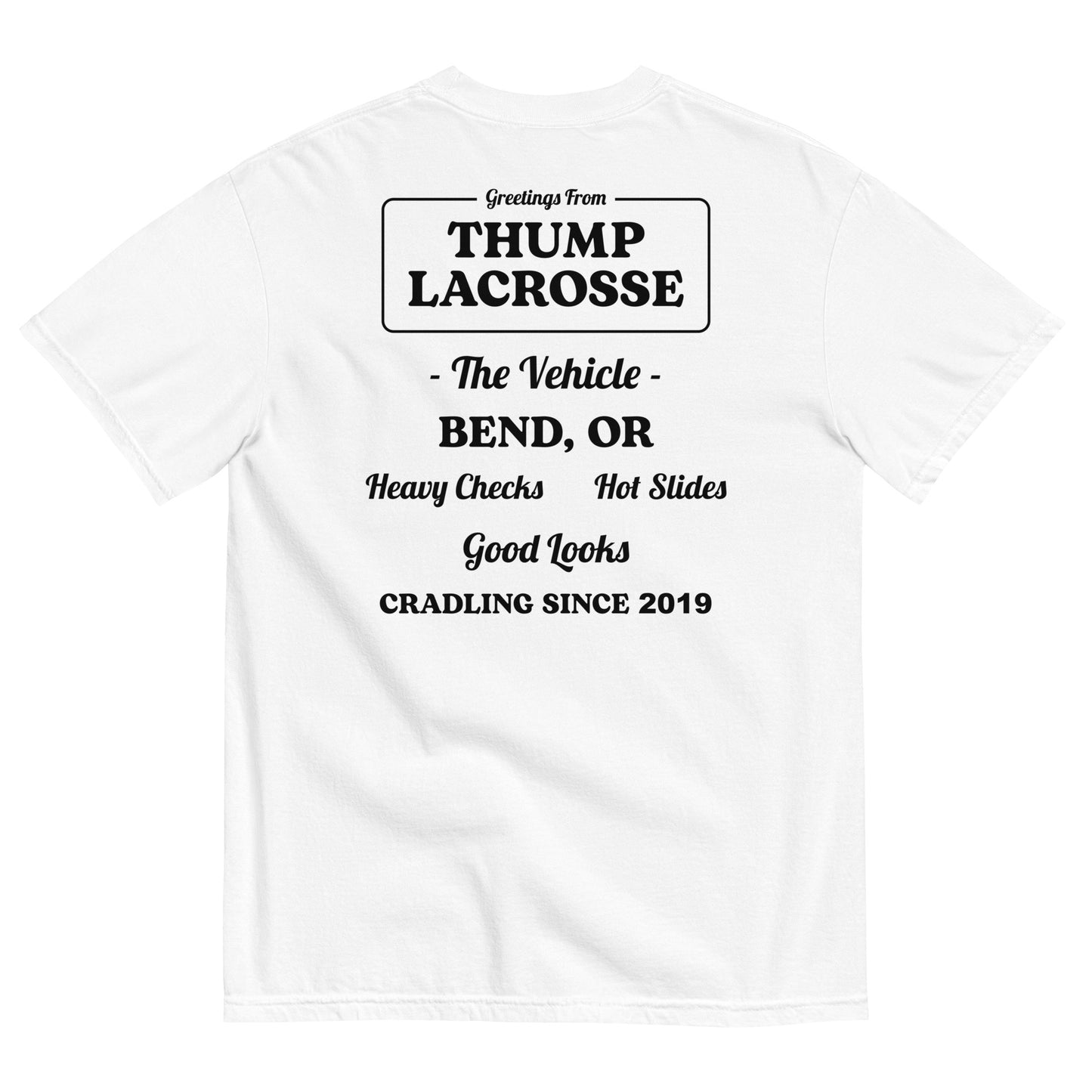 Adult Thump Lacrosse Comfort Colors Tee | The Vehicle