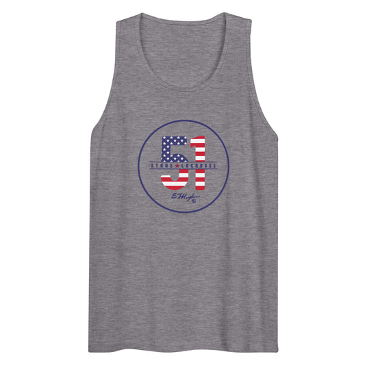 Adult 51 Stars Lacrosse Cotton Heritage Tank