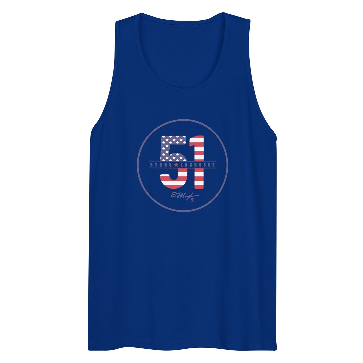 Adult 51 Stars Lacrosse Cotton Heritage Tank