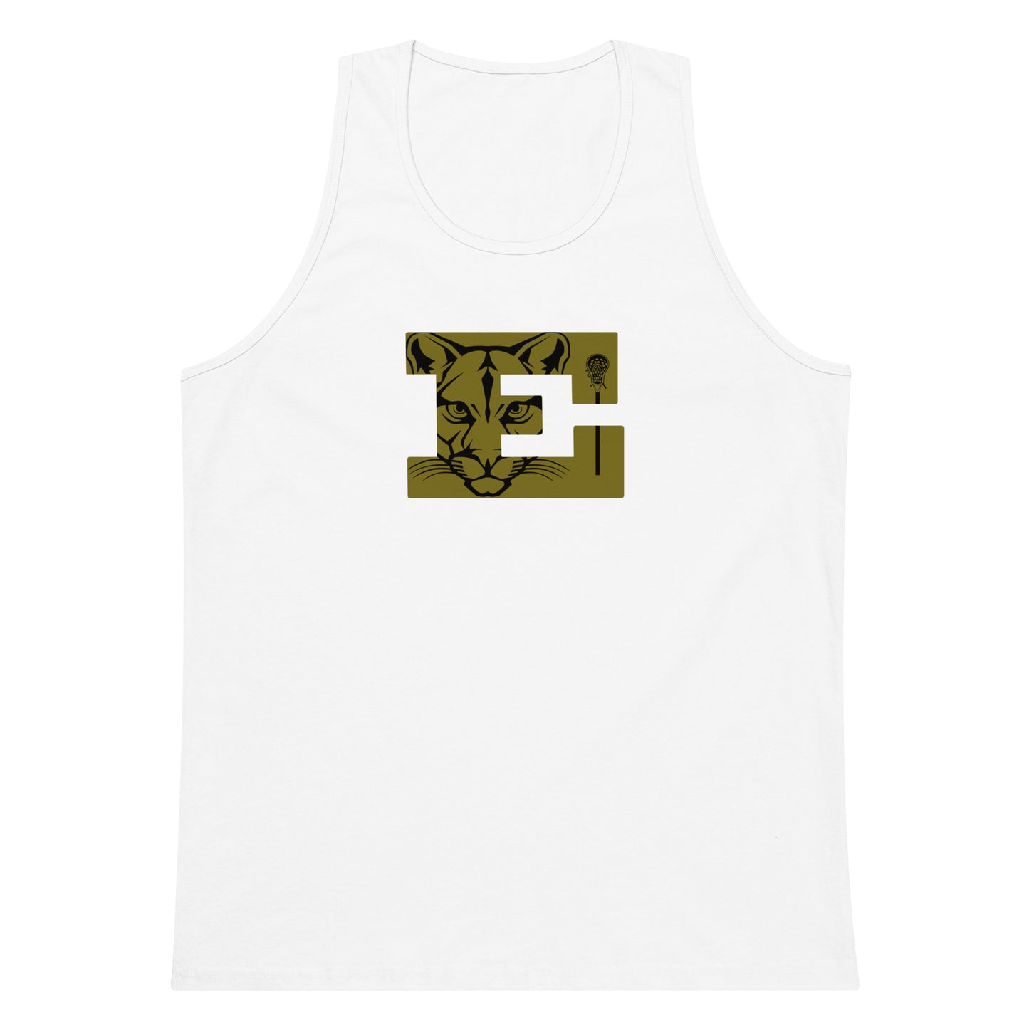 Adult Evergreen High School Lacrosse Cotton Heritage Tank