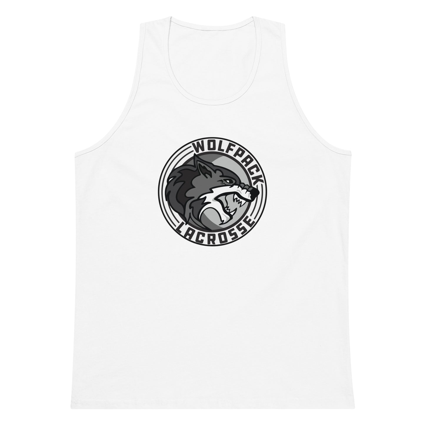 Adult Wolfpack Lacrosse Cotton Heritage Tank