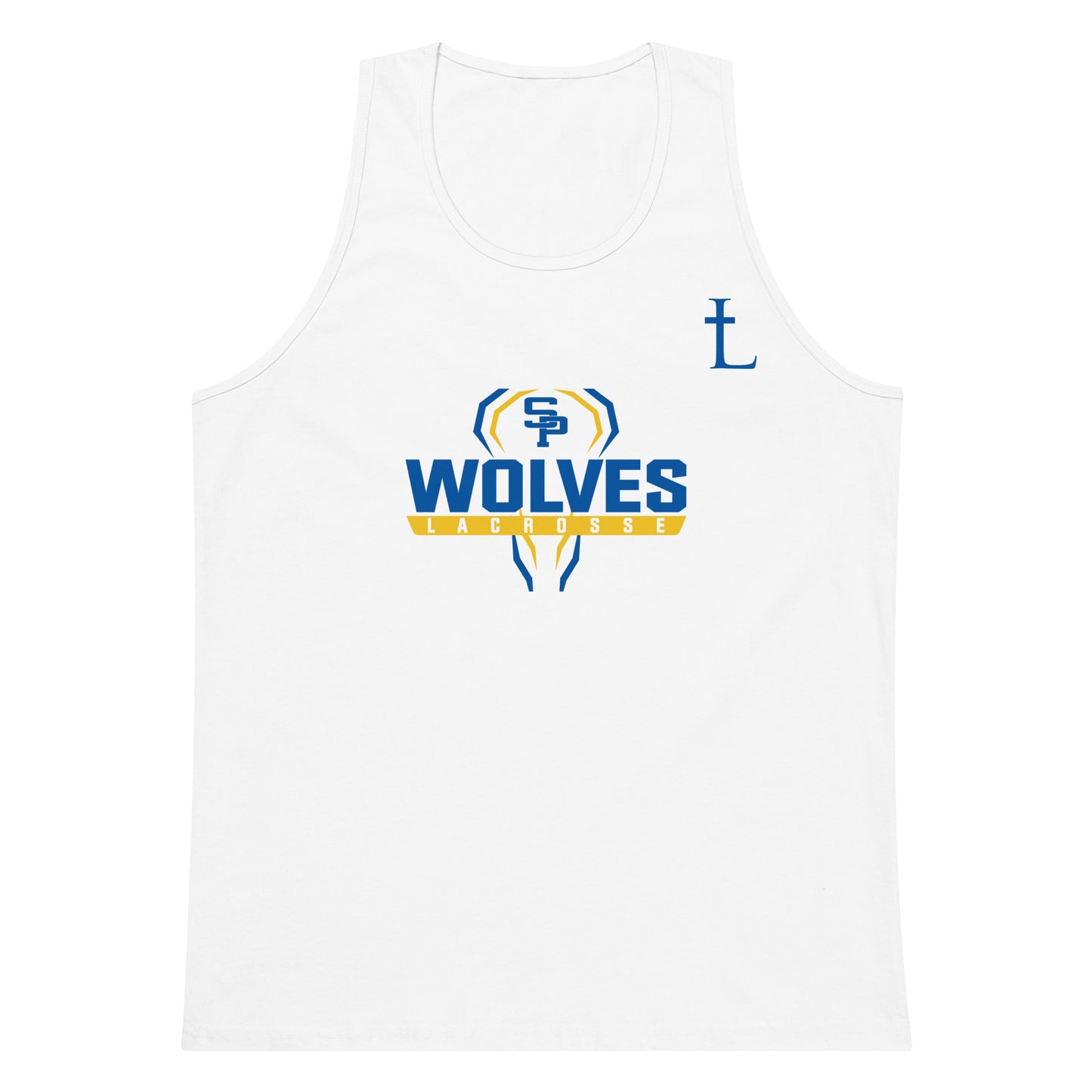 Adult Saint Paul's Wolves Lacrosse Cotton Heritage Tank